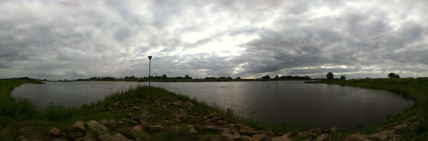 Na het werk even aan de ijssel